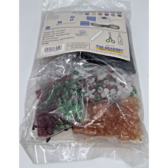 The Beadery Christmas Holly Bell Beaded Banner Kit Look of Stained Glass R81773 - Picture 7 of 8